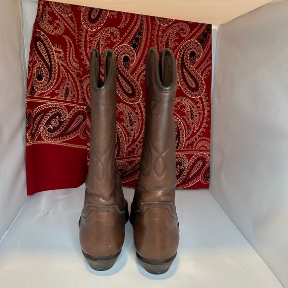 *FREE SHIPPING* VINTAGE SIZE 7 BILLY JOE LEATHER COWBOY BOOTS MADE IN SPAIN - Picture 3 of 7